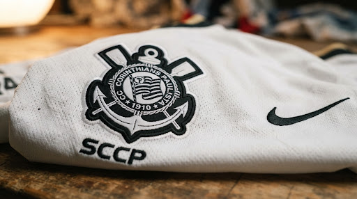 Detalhe de camisa de clube brasileiro