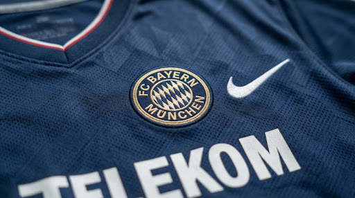 Detalhe de camisa de clube europeu